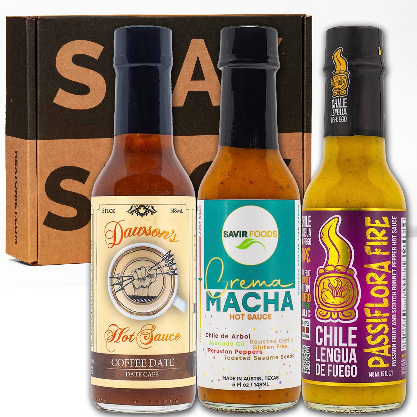 Hot Ones Hot Sauce Challenge Set - Season 28 Warmup - Hot Sauces Gift Set - Variety Pack - Made with Natural Ingredients - Unique Small Batch Sampler