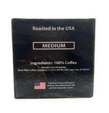 Black Rifle Coffee Company Just Black Single Serve Pods Medium Roast - 12 count - Roasted in the USA