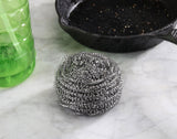 New Star Foodservice Extra Large (50 Grams) Stainless Steel Sponges Scrubbers, Set of 12