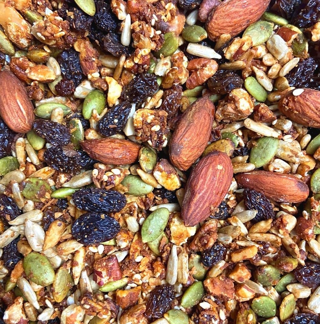 Grain Zero Granola Vegan Nuts, Seeds and Raisins, Gluten Free, 8 Ounce (Pack of 1)