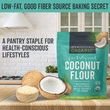 Viva Naturals Organic Coconut Flour, 4 lbs (1.81 kg) - Gluten Free Flour for Keto, Paleo & Vegan Baking, Good Source of Fiber, Low Fat, Non-GMO