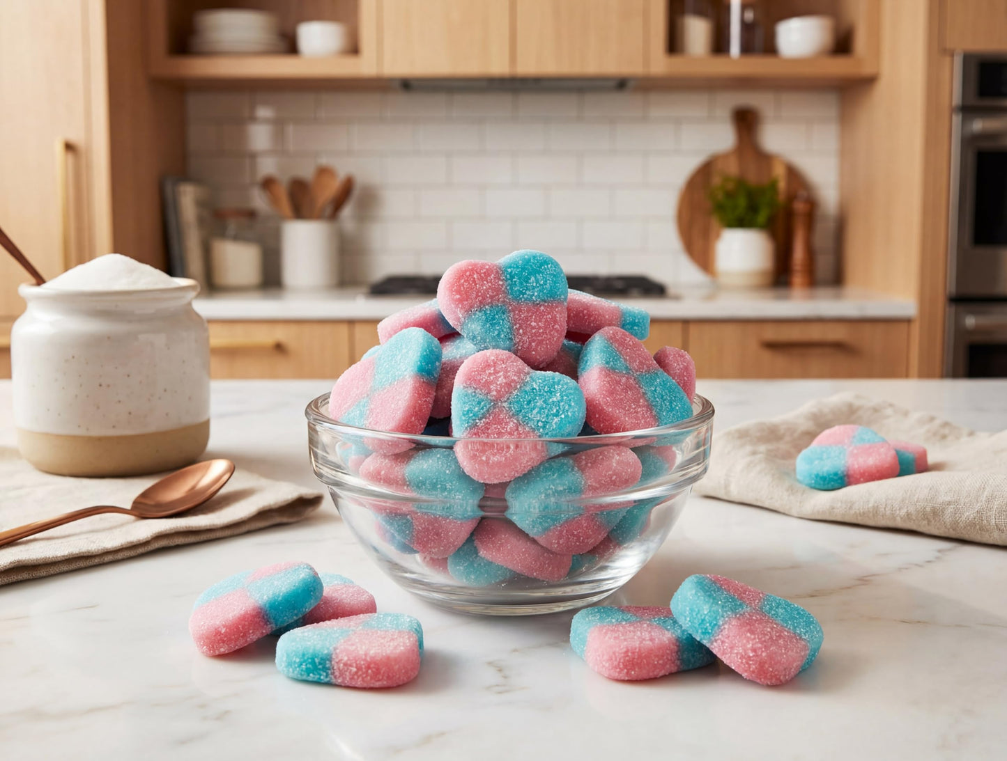 Swedish Candy - Sour Blueberry Strawberry Bear Shaped - Gourmet Soft Gummy Candy - Sweet & Tangy Flavor - Vegan, Gluten Free - Fresh Scandinavian
