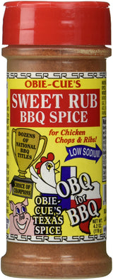 Obie-Cue's Sweet Rub BBQ Spice for Chicken, Chops & Ribs (4.2 oz)