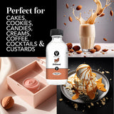 Dolce Flav Natural Almond Extract - 1 Gallon Water-Soluble Kosher, Sugar-Free, Concentrated Pure Almond Flavoring for Baking, Pastries & Beverages