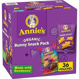 Annie's Organic Bunny Snack Pack, Variety Pack, 36 Ct, 36 oz