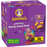 Annie's Organic Bunny Snack Pack, Variety Pack, 36 Ct, 36 oz