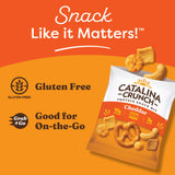 Catalina Crunch Protein Snack Mix with Cheese Crisps - 10g Protein, 2g Sugar per Snack Size Pouch - Good Source of Fiber - Gluten Free - Cheddar