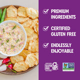 Milton's Gluten Free Crackers, Everything - Everything Bagel Inspired, Non-GMO Project Verified, Kosher, Certified Gluten Free Snack, 7 Grains In