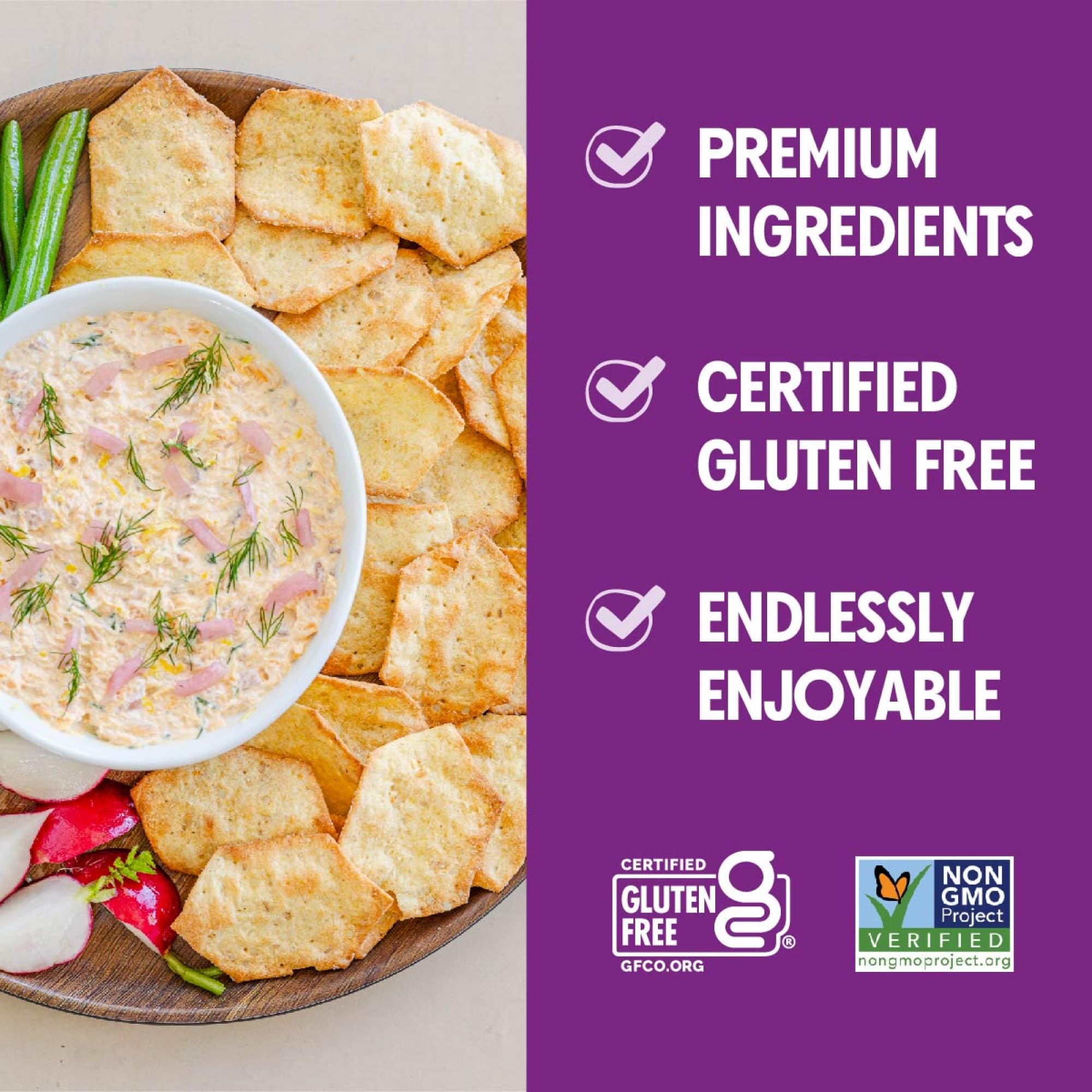 Milton's Gluten Free Crackers, Everything - Everything Bagel Inspired, Non-GMO Project Verified, Kosher, Certified Gluten Free Snack, 7 Grains In