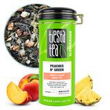 Tiesta Tea - Peaches N’ Green, Loose Leaf, Smooth Peach Green Tea, Premium Blend, Medium Caffeinated, Make Hot or Iced & Brews Up to 50 Cups, 5 Ounce