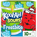 Kool-Aid Sours Artificially Flavored Drink, 10 Pouches, for On-the-Go Hydration, Frostbite, Sour Candy Flavor, No Artificial Dyes, 6 oz