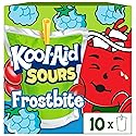 Kool-Aid Sours Artificially Flavored Drink, 10 Pouches, for On-the-Go Hydration, Frostbite, Sour Candy Flavor, No Artificial Dyes, 6 oz