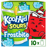 Kool-Aid Sours Artificially Flavored Drink, 10 Pouches, for On-the-Go Hydration, Frostbite, Sour Candy Flavor, No Artificial Dyes, 6 oz