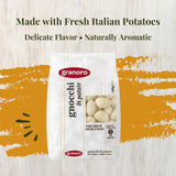 Granoro Italian Potato Gnocchi Pasta, Soft Traditional Potato Dumplings, Authentic Italian Gnocchi for Pasta Dishes, Product of Italy, 17.6 oz (500g)