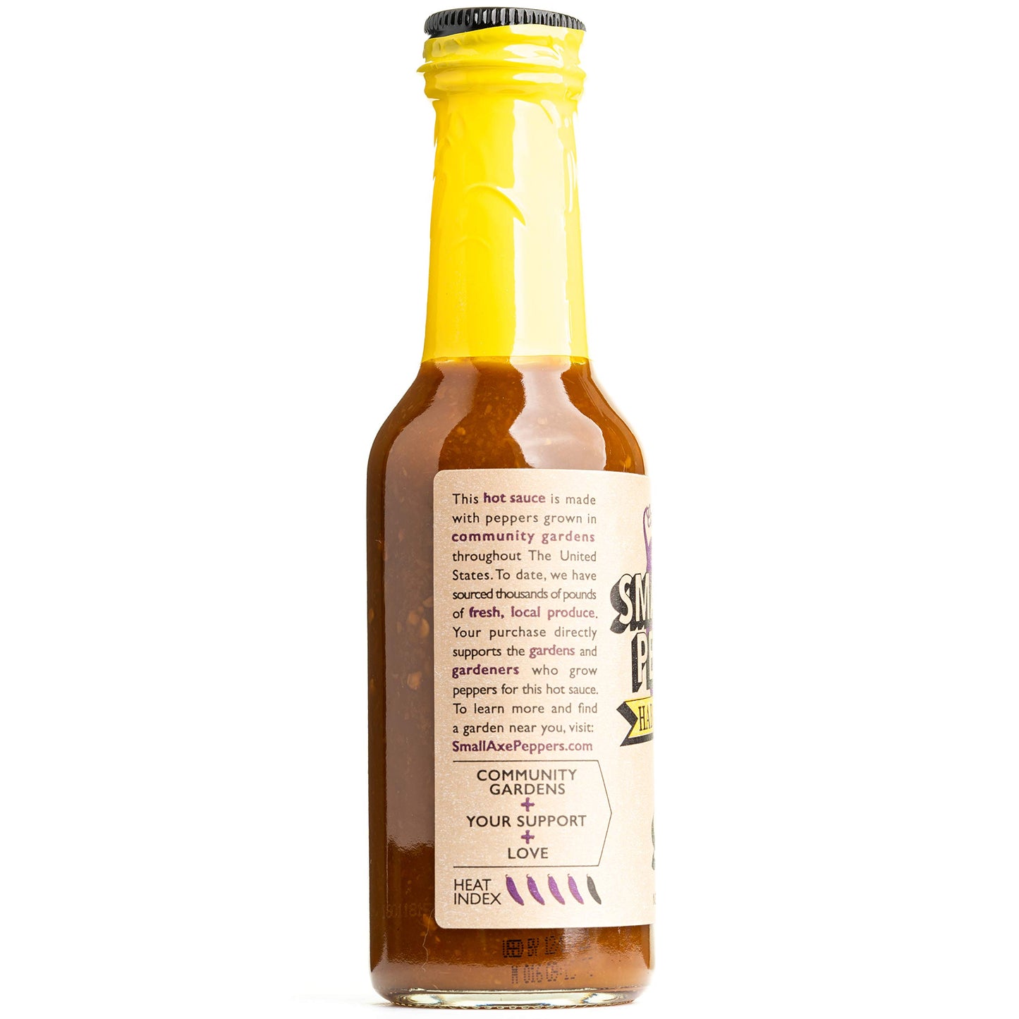Small Axe Peppers Habanero Mango Hot Sauce, 5 oz- All Natural, Kosher, non-GMO, Community Garden Grown Habanero Pepper Gourmet Hot Sauce, Featured on