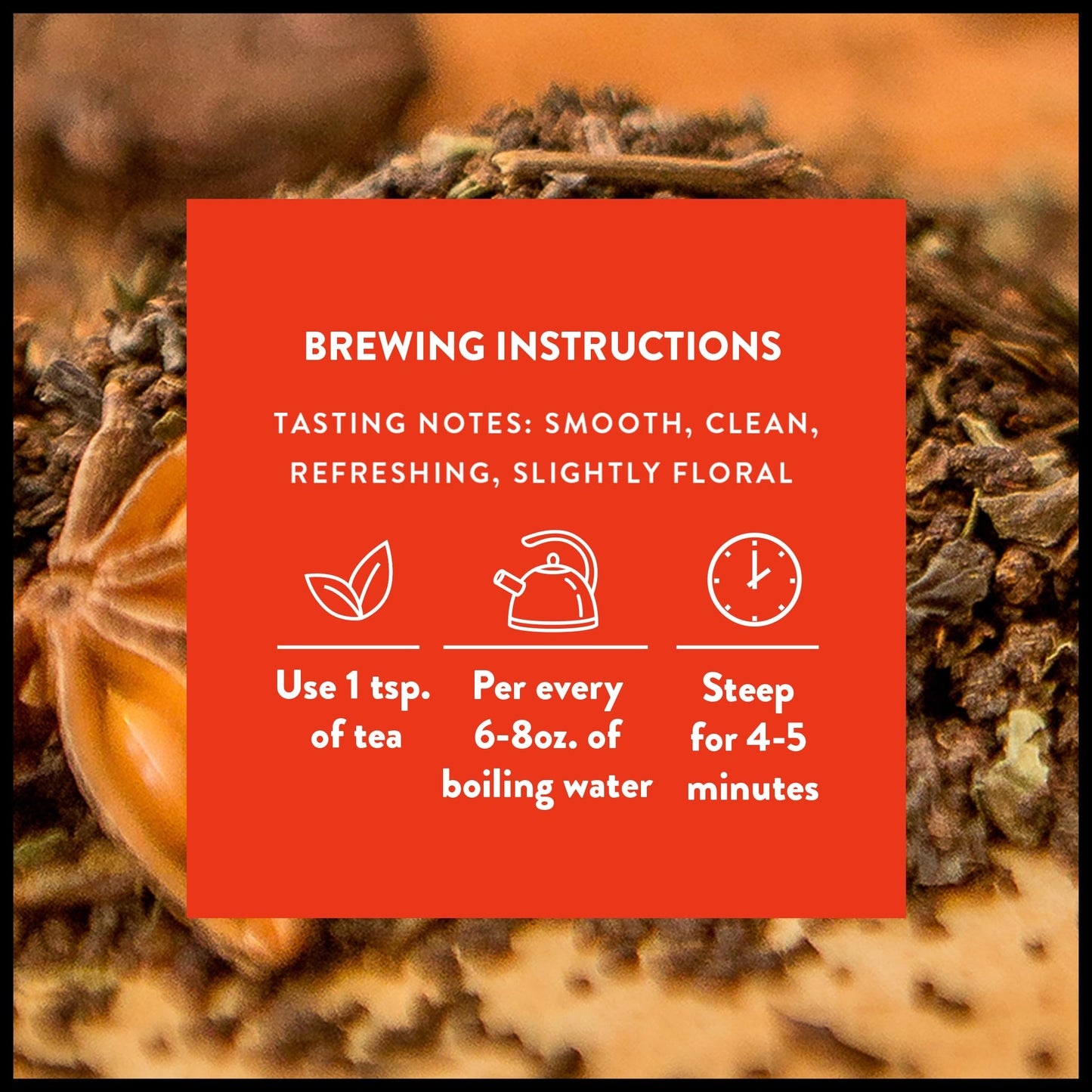 Karma Masala Chai - Herbal, Caffeine, Organic, Non-GMO Blend - Calming Herbs & Spices for Relaxation, Focus, Wellness, and Healthy Sipping - Re-Usable