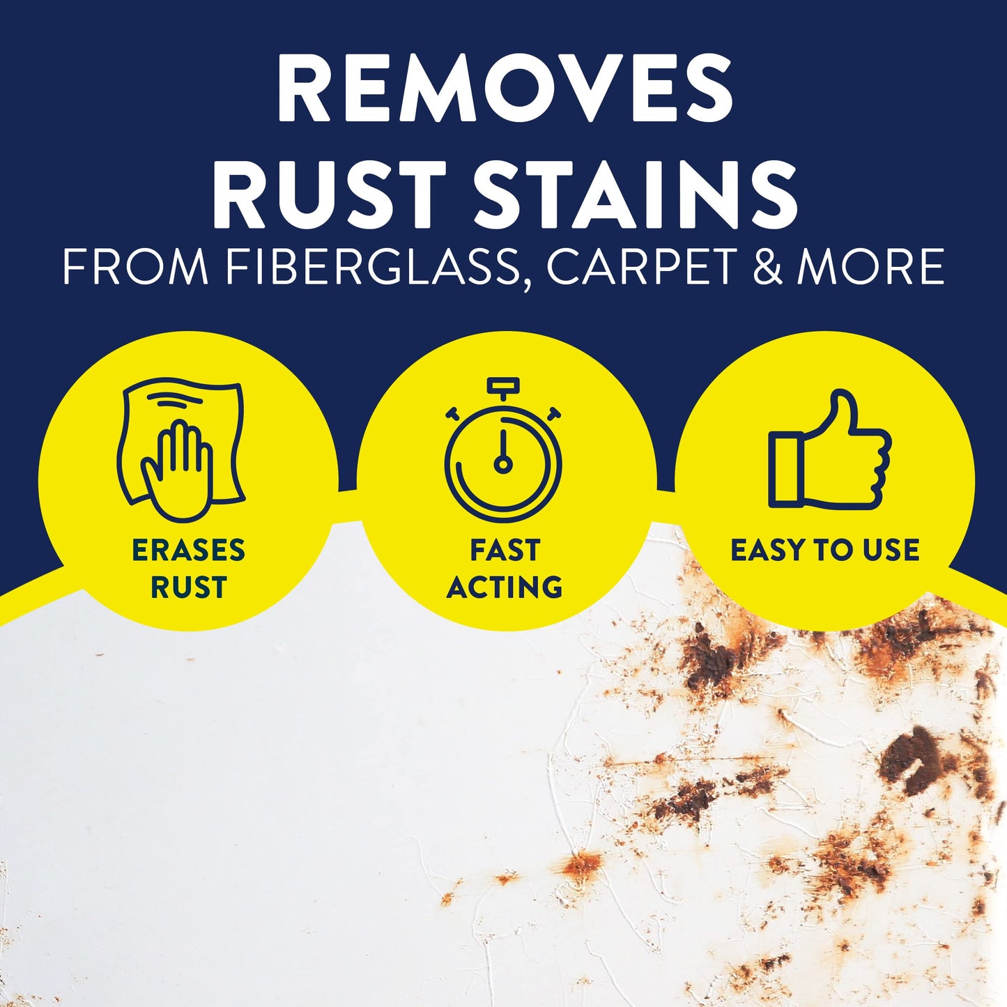 UN-DUZ-IT Legend Brands Rust Stain Remover Spray – Fiberglass Stain Remover - Carpet, RV, Boat – Biodegradable Cleaner, 32 Fl. Oz
