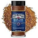 Grub Kicker Fish Taco Seasoning Baja Blend - 3 oz Bottle - Taco Seasoning Mix Spice for Seafood, Shrimp, and Tex Mex Dishes - Use to Season Fish