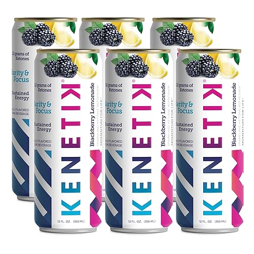 Kenetik Ketone Focus Drink - Plant-Based D-BHB Bioidentical Ketones for Caffeine-Free Focus & Steady Mental Clarity - Zero Sugar, Nootropic Brain Fuel