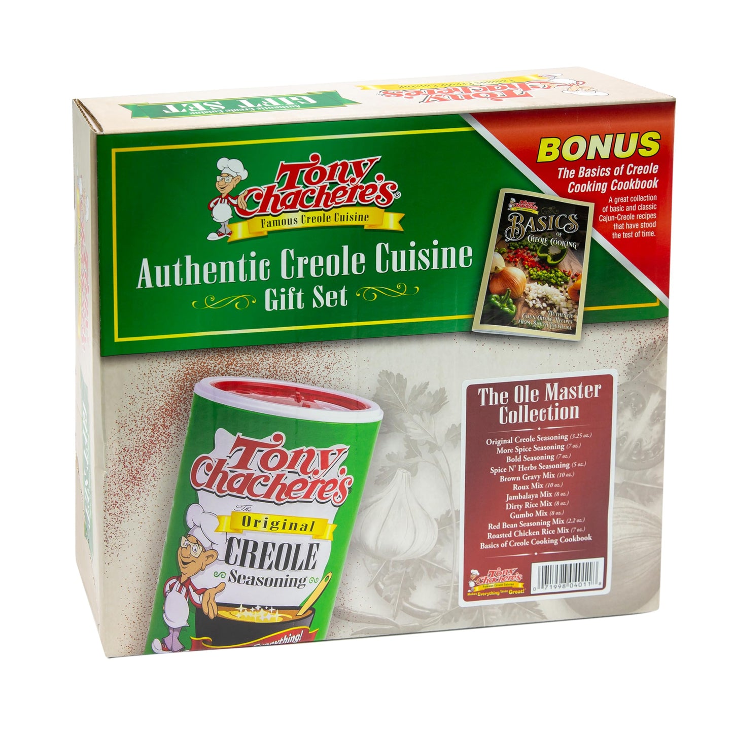 Tony Chachere’s Cajun Gift Set - Multiple Varieties of Seasonings & Spices - Great Idea for Cooks and Food Lovers (Gift Set, Ole Master Collection)