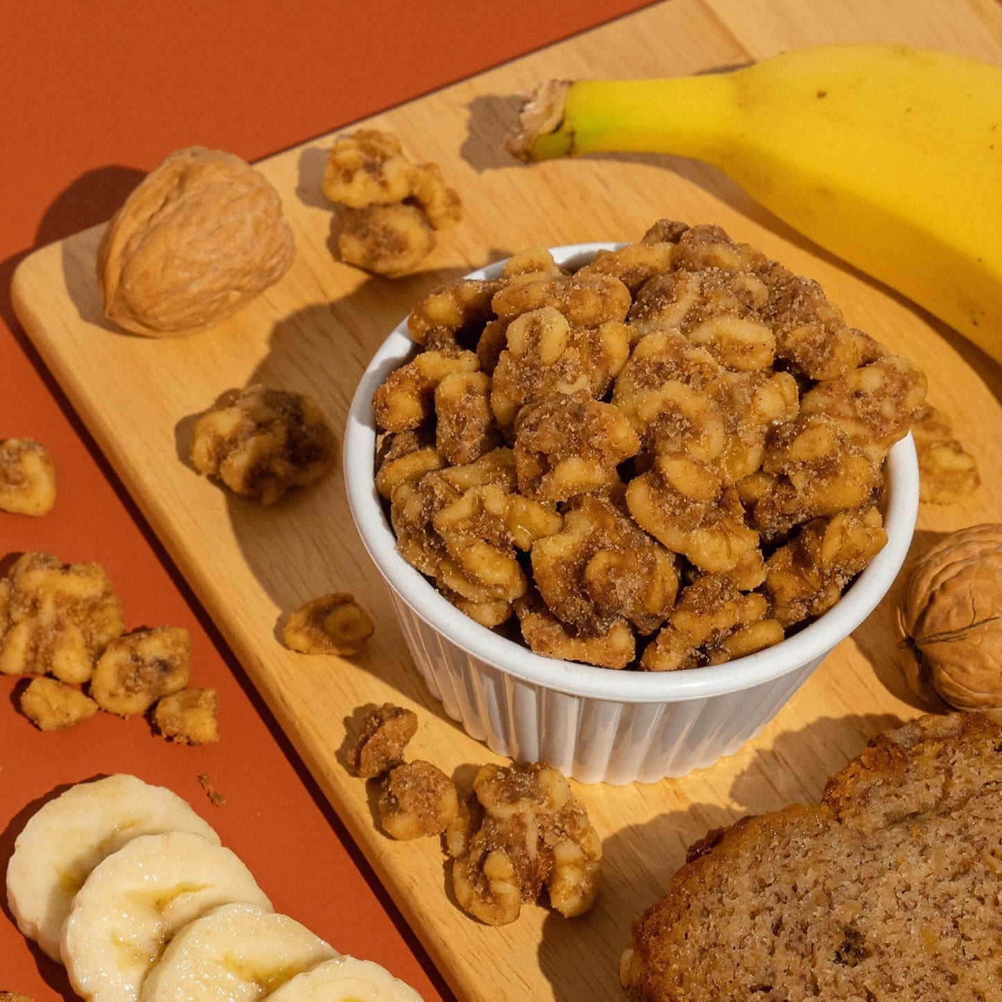 Earthside Farms Banana Bread Walnuts Snack Packs, No Sugar Added Keto Friendly Nuts, Vegan Gluten Free Non GMO Plant Protein Treat, 1oz Individual