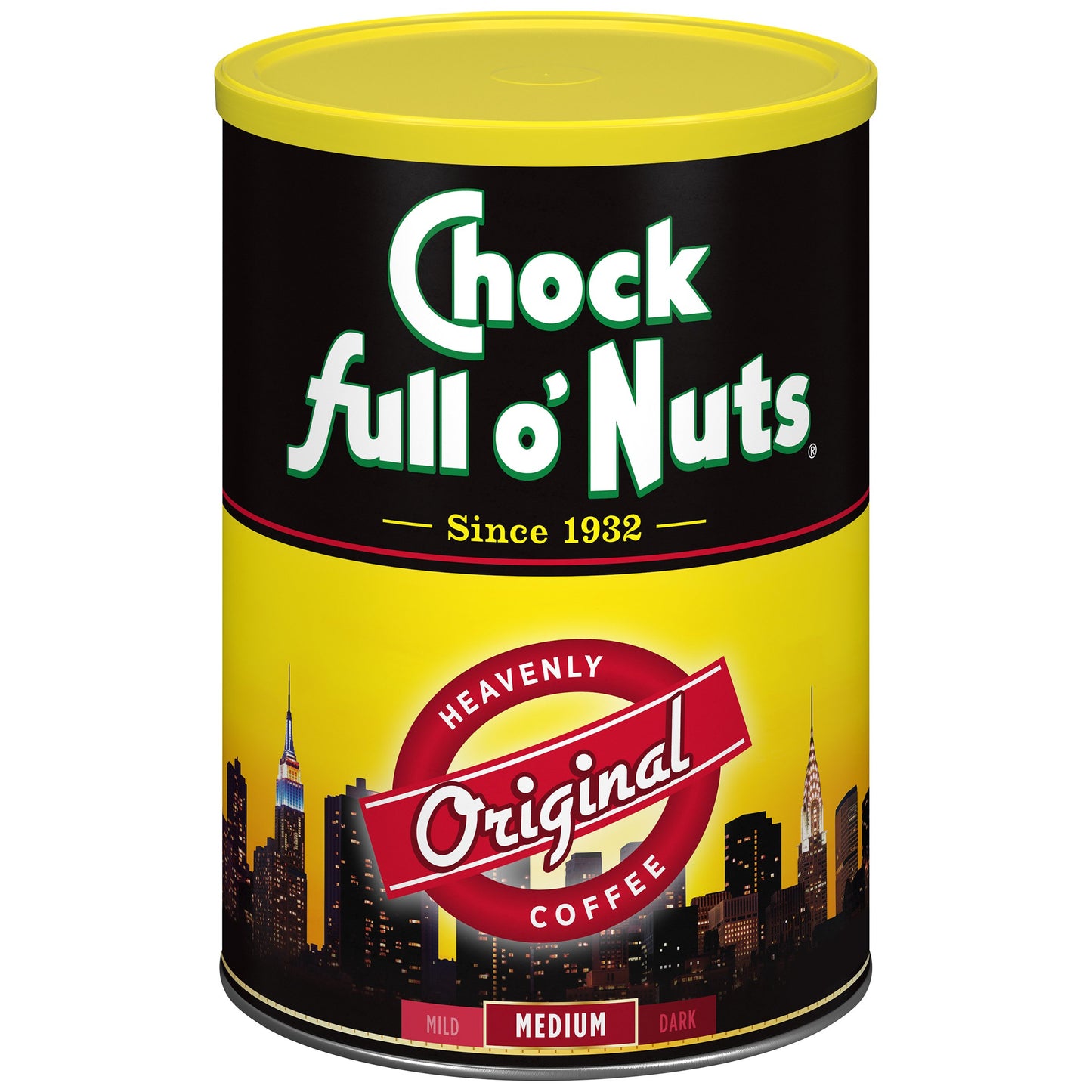 Chock Full O' Nuts Coffee, Regular, Amg, Can, 11.3 Ounce (Pack of 4)