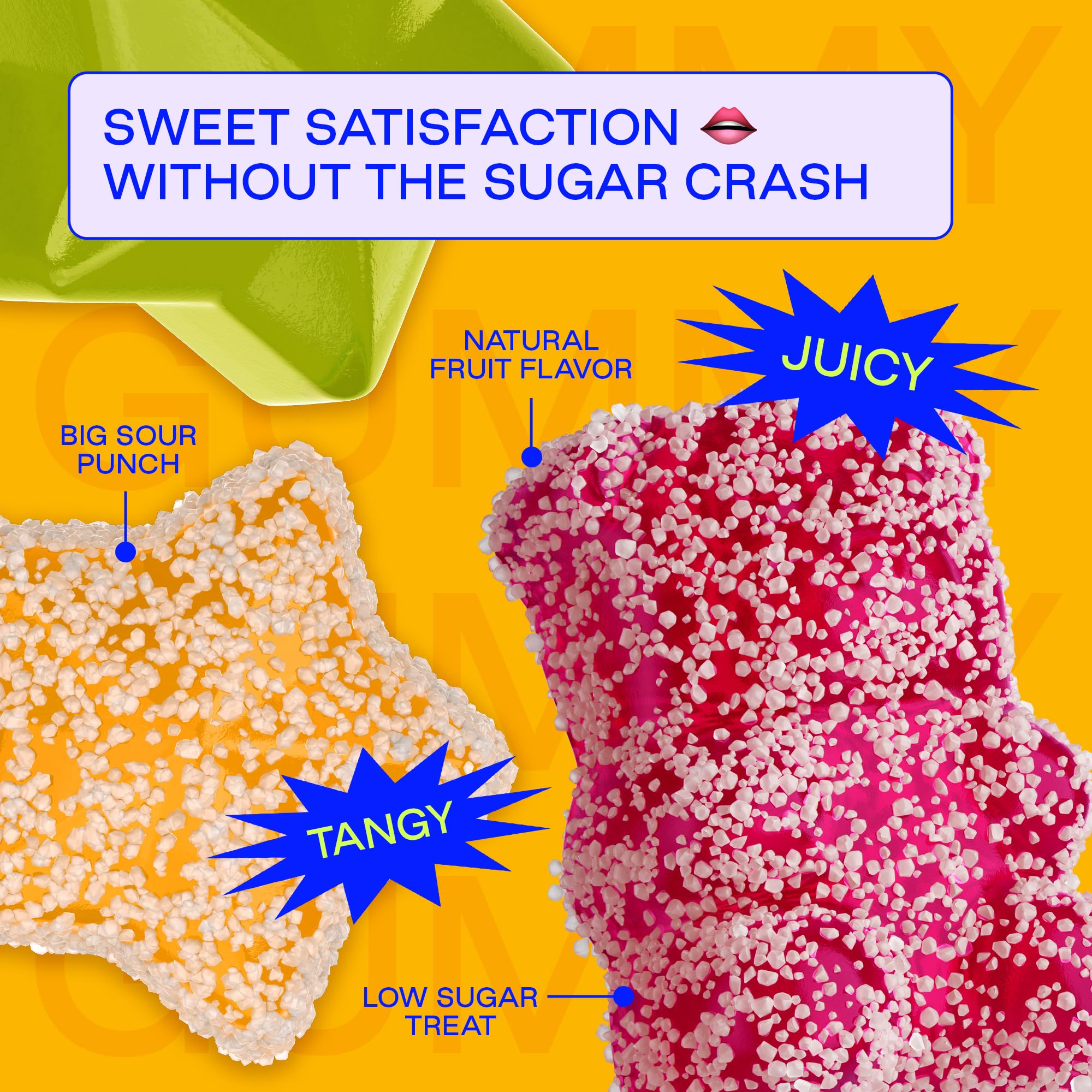 BEHAVE Low Sugar Gummy Candy (The Everything Pack, 6 Pouches) | Keto, Diabetic Friendly, High Fiber, Gluten-Free & Non-GMO