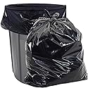 Aluf Plastics 45 Gallon 2.3 MIL Black Heavy Duty Garbage Trash Bags - 40" x 46" - Pack of 100 - For Contractor, Industrial, Institutional