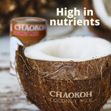 Chaokoh Coconut Milk Unsweetened 6 Pack - Premium, Canned Coconut Milk from Thailand, Lactose Free, Non Dairy Vegan Milk - for Curries, Drinks, Desserts, & More (13.5 oz per Can)