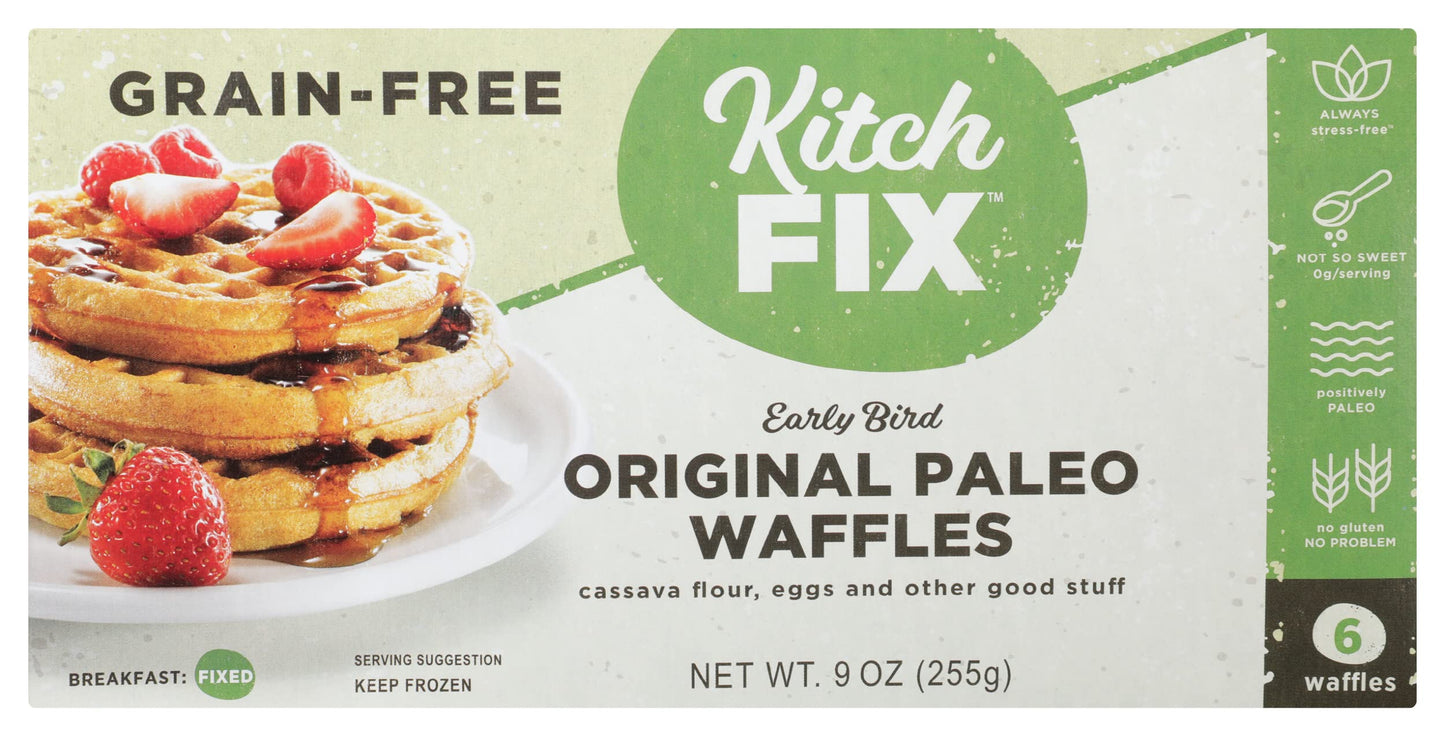 Kitchfix, Waffles Grain Free Original 6 Count, 9 Ounce