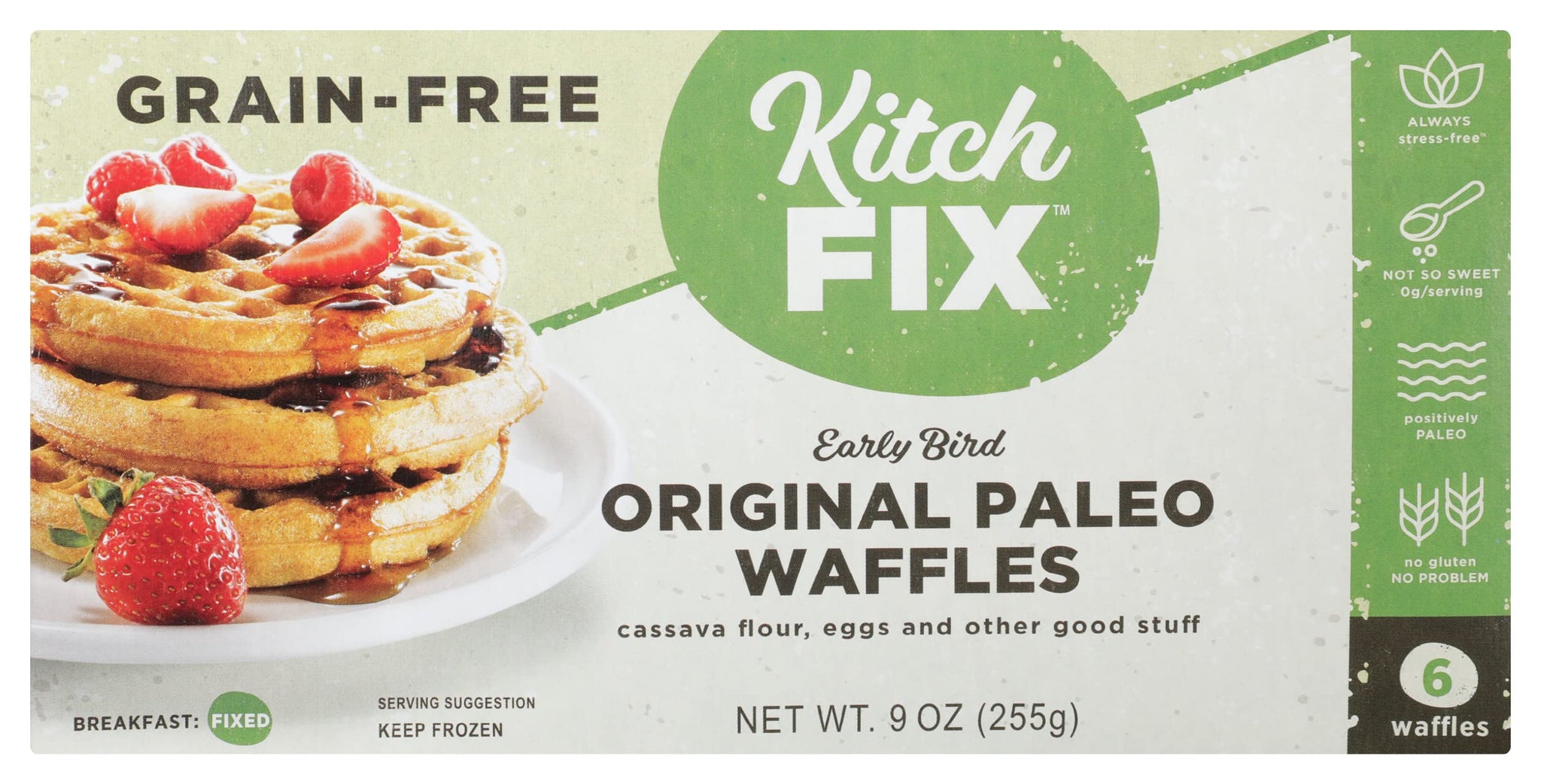 Kitchfix, Waffles Grain Free Original 6 Count, 9 Ounce