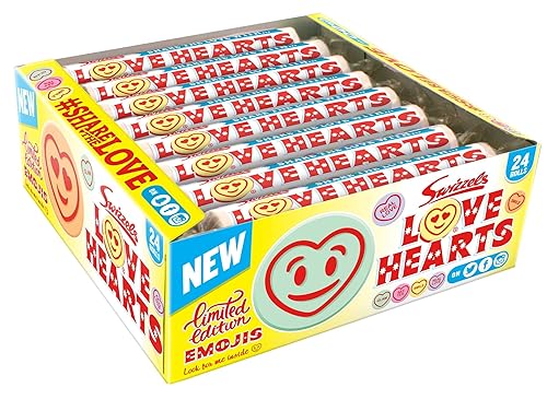 Swizzels Matlow Giant Love Hearts Fruit Sweets 39G - PACK OF 3
