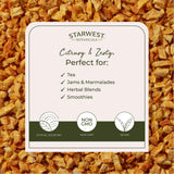 Starwest Botanicals Organic Dried Orange Peel - Pure Citrus Peel for Baking, Tea, & Spice Blends, Bright & Zesty, Cut & Sifted, Certified Kosher