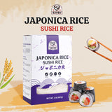 52USA Sushi Rice 2 Pound (32 Ounce), Premium Short Grain Rice, White Sticky Rice for Sushi and Japanese Food, Gluten-Free, Vegan
