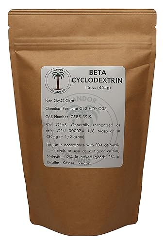 Beta Cyclodextrin - Food Grade 16 Ounces (454 Grams)