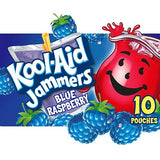 Kool-Aid Jammers Blue Raspberry Flavored Juice Drink (40 Pouches, 4 Boxes of 10)