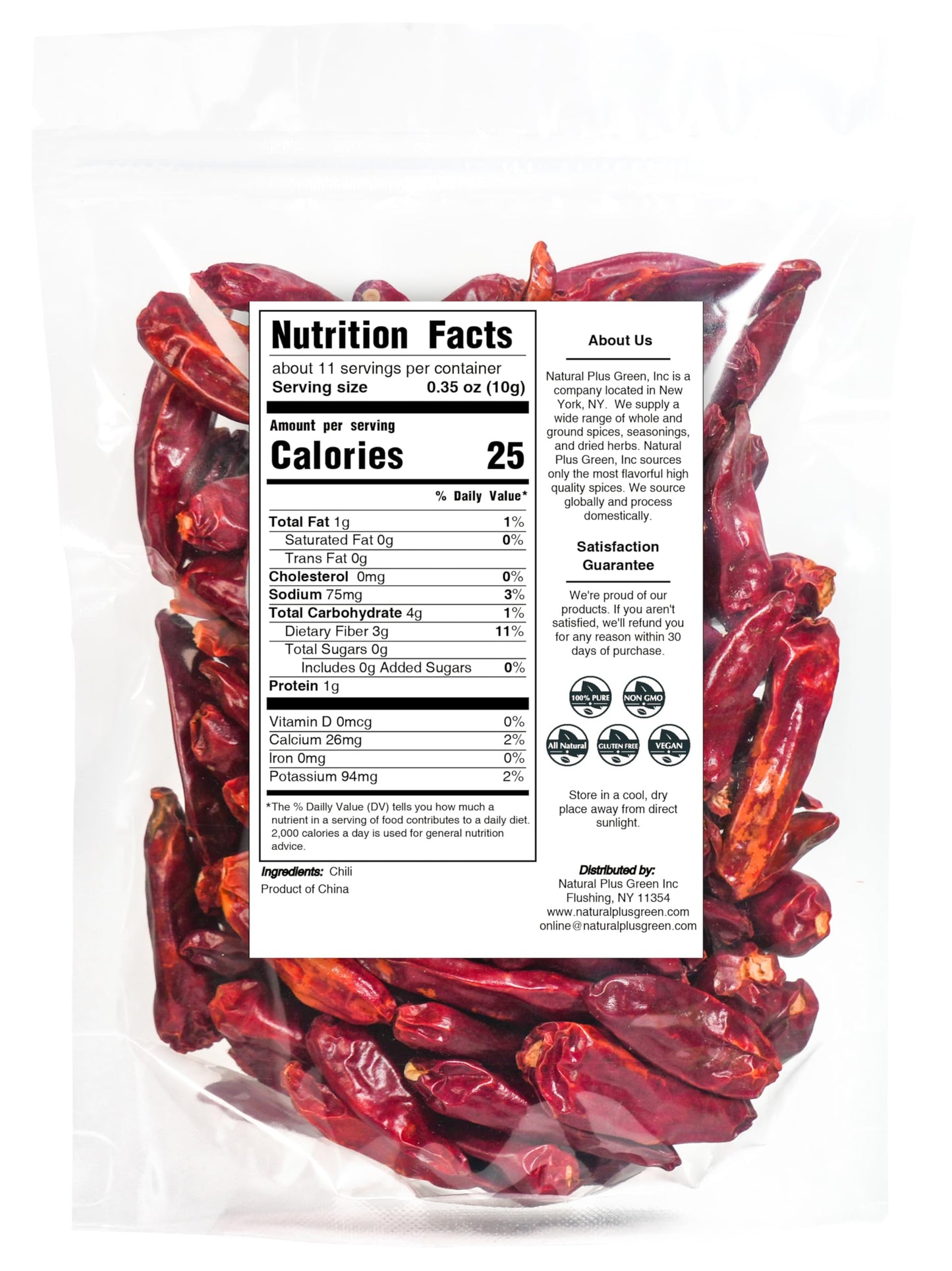 Natruen Whole Dry Szechuan Chinese Red Chili Pods 4 Oz (Pack of 2), Mild, Facing Heaven Chili, Spicy Sichuan Dried Red Hot Chilies for Chili Oil