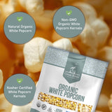Great River Milling Organic White Popcorn Kernels | USDA Organic, Healthy Non-GMO Popping Corn | Naturally Gluten Free, Light, Fluffy, Crunchy Popcorn