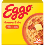 Eggo Homestyle Waffles, Breakfast Food, Frozen Breakfast, 24 Waffles (Frozen)
