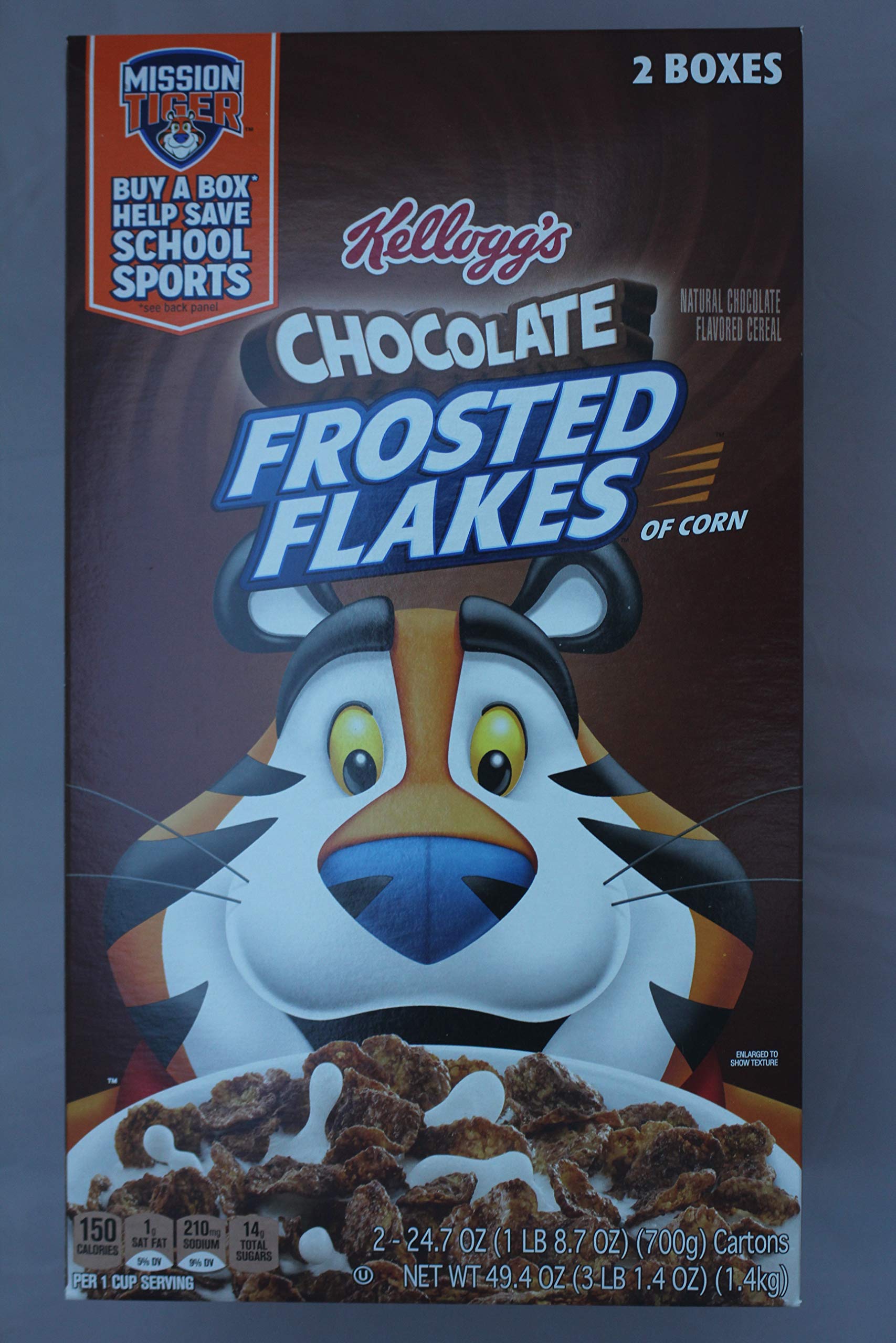 Kellogg's Chocolate Frosted Flakes Breakfast Cereal - 49.4 oz (2 24.7 oz Boxes)