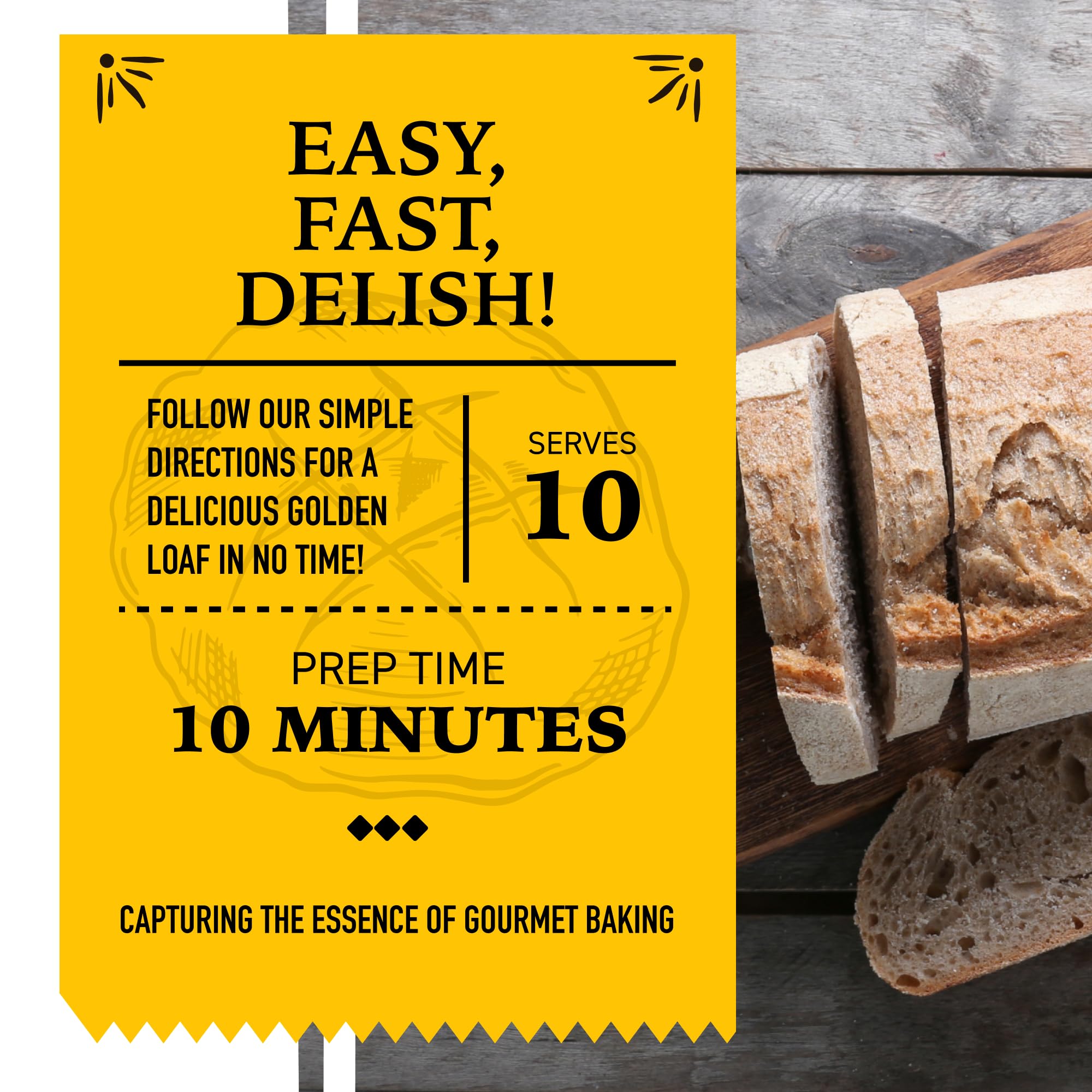 Just In Time Gourmet White Cheddar Cheese Beer Bread Mix, Easy-to-Bake Delight, Perfect for Potlucks, Ideal Gift, 1 Mix