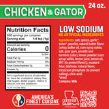 Ragin' Cajun Chicken & Gator Seasoning & Rub - 24 oz Jar, All Natural, Low Heat - Louisiana Cajun Spice for Poultry & Exotic Meats