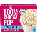 Angie's BOOMCHICKAPOP Sea Salt Microwave Popcorn, (6) 3.29 oz. bags