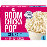 Angie's BOOMCHICKAPOP Sea Salt Microwave Popcorn, (6) 3.29 oz. bags