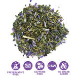 Sou Zen Spearmint Lavender 3oz (85g) Loose Leaf Tea | Premium Quality Whole Herbal Flowers and Leaves with No Preservatives | Raw and Naturally
