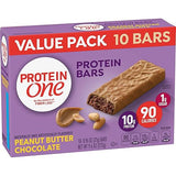 Protein One 90 Calorie Keto Protein Bars, Peanut Butter Chocolate, 10 ct
