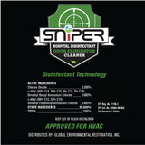 SNiPER Hospital Disinfectant, Odor Eliminator & All-Purpose Cleaner, 32 Ounce Spray and 1 Gallon Bottle Set