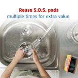S.O.S-10002 , Steel Wool Soap Pads, 10 Ct