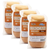 ThinSlim Foods Zero Net Carb Keto Bread | Low Carb Bread | Plain (Pack of 4)