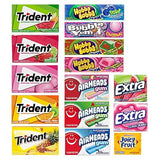 Fruit Flavored Chewing Gum Variety Pack by D.F. LUXURY - 15 Different Packs - 177 Pieces of Gum